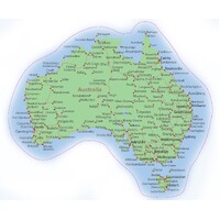 Australia Map Decal Sticker #3