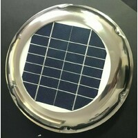 Chrome 2.5w Solar Power Ventilation Fan (requires sunlight to operate)