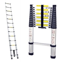 3.8m portable telescopic ladder with carry bag