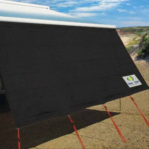 Coast V2 Black Sunscreen W2850mmxH1800mm T/S Fiamma/CF Box Awning.