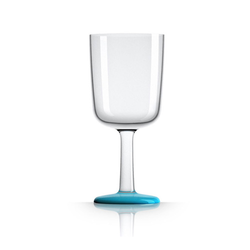 Palm Marc Newson Tritan Wine Glass w/ Vivid Blue Nonslip Base 300ml. pm852