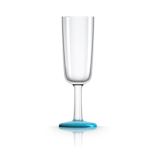 Palm Marc Newson Tritan Flute Glass w/ Vivid Blue Nonslip Base 190ml. pm853