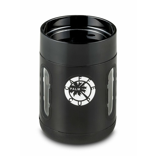 Palm Caffe Cup Med BLK Dishwasher & Microwave Safe w/ Nonslip Base 300ml. pm221