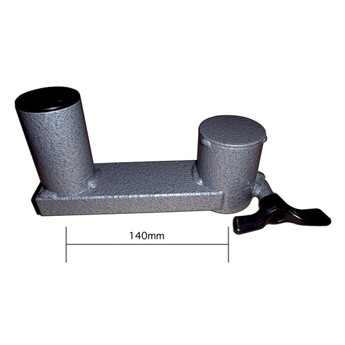 140mm Wineglass Extension in Grey Hammertone. 2-EXTS