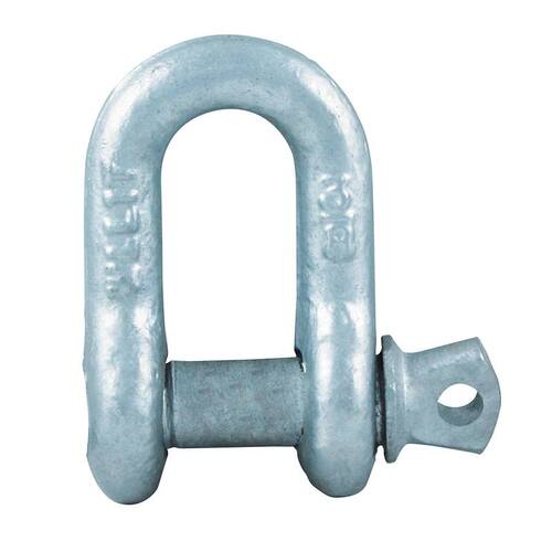 DEE SHACKLE GALVANISED 10MM (3/8") 1T RATED. WSS-0010-SC-D