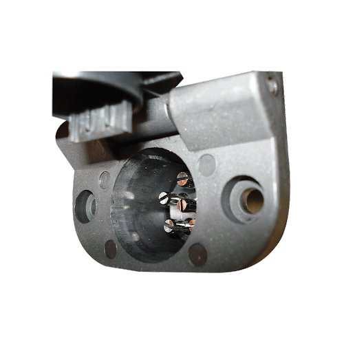 Car Socket 6 Pin Small Round Plastic-Blister Pack