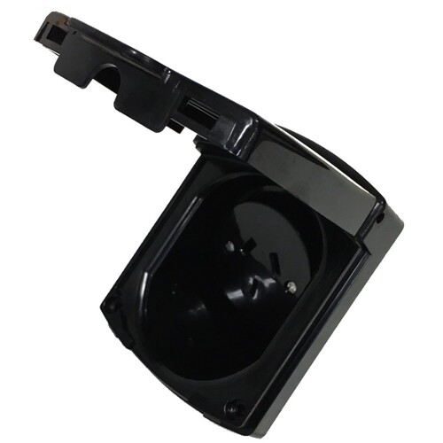 Clipsal (New) Black External 10 AMP Power Outlet. 415VFBK