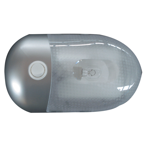 Interior Dome Light (Silver) With On/Off Rocker Switch. 86842S
