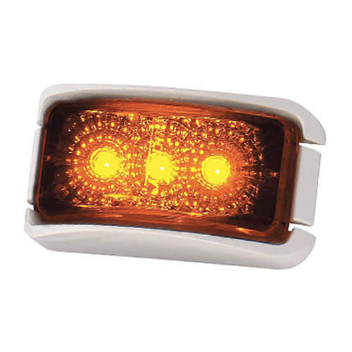 Coast LED Front Marker Lamp Amber-White Bracket. 22336WCAK-W