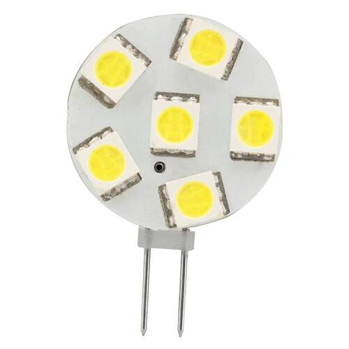 LED G4 6 Replacement Bulb. Side Pin. Cool White. 12 Volt. 0211316C