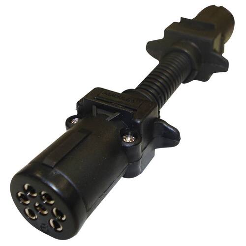 Narva Trailer Adaptor 7 Pin Round Car To 6 Pin Round Van. 82205BL