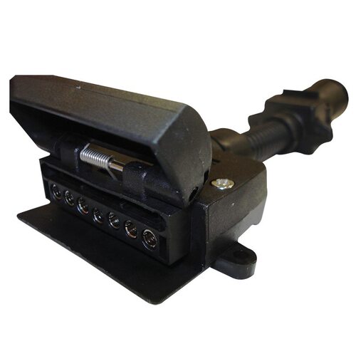 Narva Trailer Adaptor 7 Pin Round Car To 7 Pin Flat Van. 82215BL