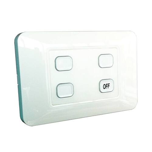W.A.S. 4 Gang wireless switch with master OFF RL-TX-C04-AU