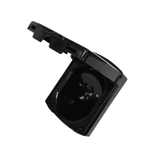 Power Outlet Socket 10A In Black. OL10/ B