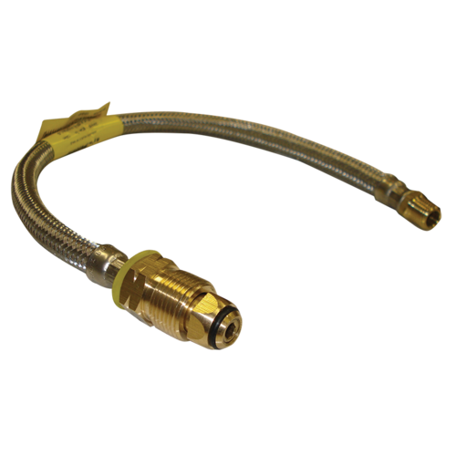 8mm S/S Flexible Hose 450mm For Double Bottle Kits. 6SFN0450/FTP1520