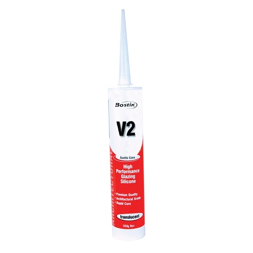 V2 Silicone Sealant Acetic Cure 300gm Tube Clear. 30840199 (Old 309450)