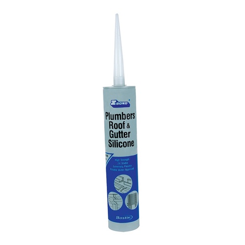 Sealant Plumbers Roof + Gutter Silicone 300gm Tube Clear. 30840577 /30800828