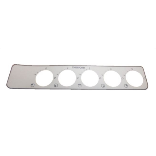 Thetford 5 Hole Grey Fascia Sticker for Spinflo 4 Burner. SPCC1703 /SSPA0018