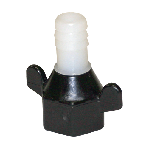 Shurflo Straight Wingnut with 3/4" Barb. 244-2946