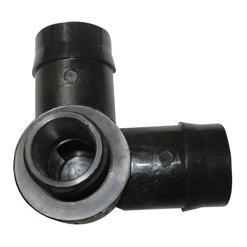 Threaded Corner Elbow 25mm Barbed x 1/2" BSP Male. EBMS2515