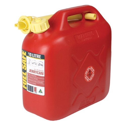 Fuel Safe All-Purpose Plastic 10L Fuel Can. FC10R