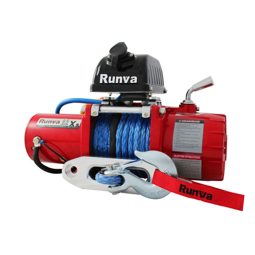 Runva 9.5XS 12V with Synthetic Rope