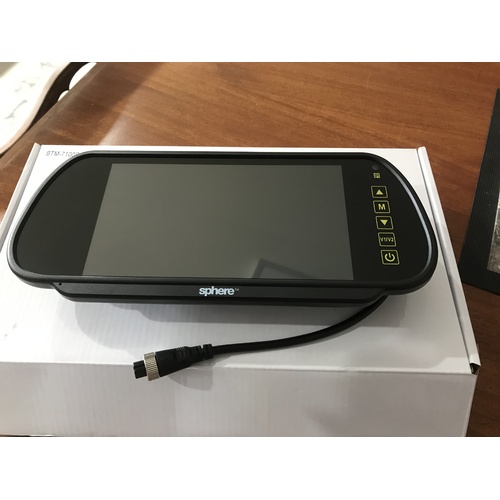 Sphere 7" Rear Mirror Mount Monitor. BTM-7100S