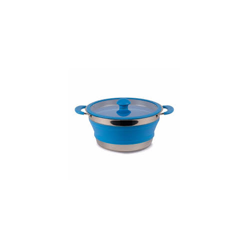 Collapsible blue 3.0l saucepan