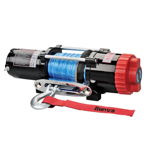 Runva EWT4500 12V with Synthetic Rope