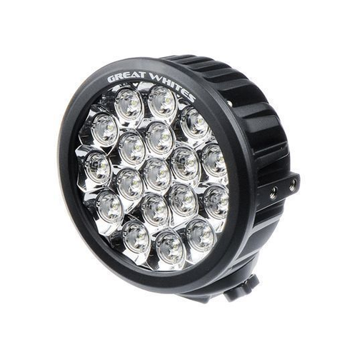 Great Whites - LED Driving Light Round 9-32V DC (LEDs 9 x 5W) 10 Deg Optics