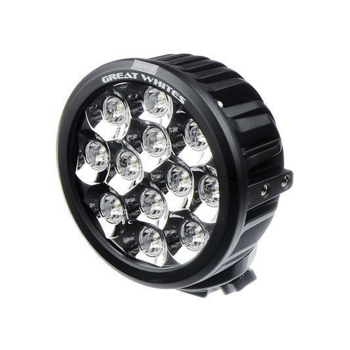 Great Whites - LED Driving Light Round 9-32V DC (LEDs 12 x 5W) 10 Deg Optics