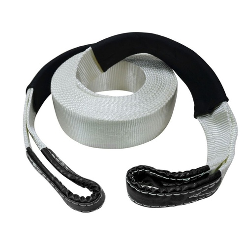 4WD - SNATCH STRAP 9M 100MM 11000KG - WHITE/BLACK