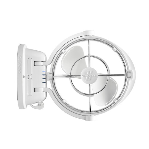 Sirocco II 12/24V Caravan RV Fan (White)