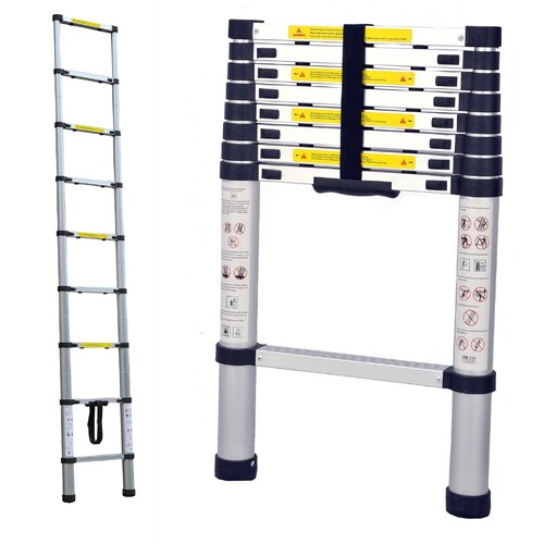 2.6m Portable telescopic ladder with carry bag