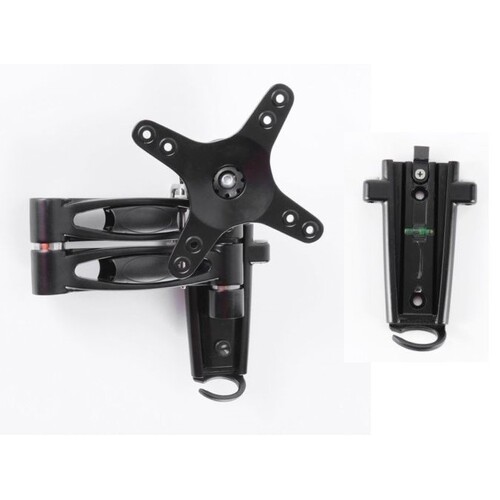 Dual arm LCD caravan RV TV bracket with 2 mounting brackets