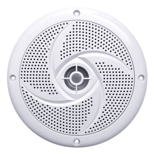 White 6.5inch Waterproof 120 Watt Low-Profile Speaker (Pair)