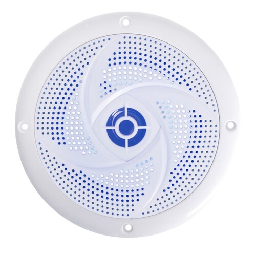 White LED 6.5inch Waterproof 120 Watt Low-Profile Speaker (Pair)